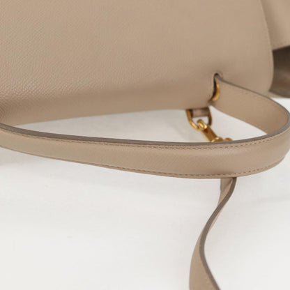 Céline Belt, Beige, Leather, handbag