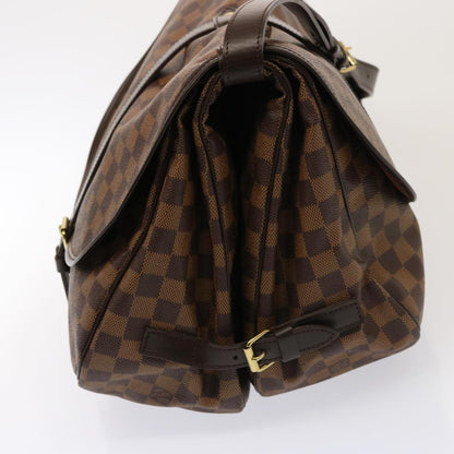 Louis Vuitton Saumur 35, Brown, Canvas, shoulder