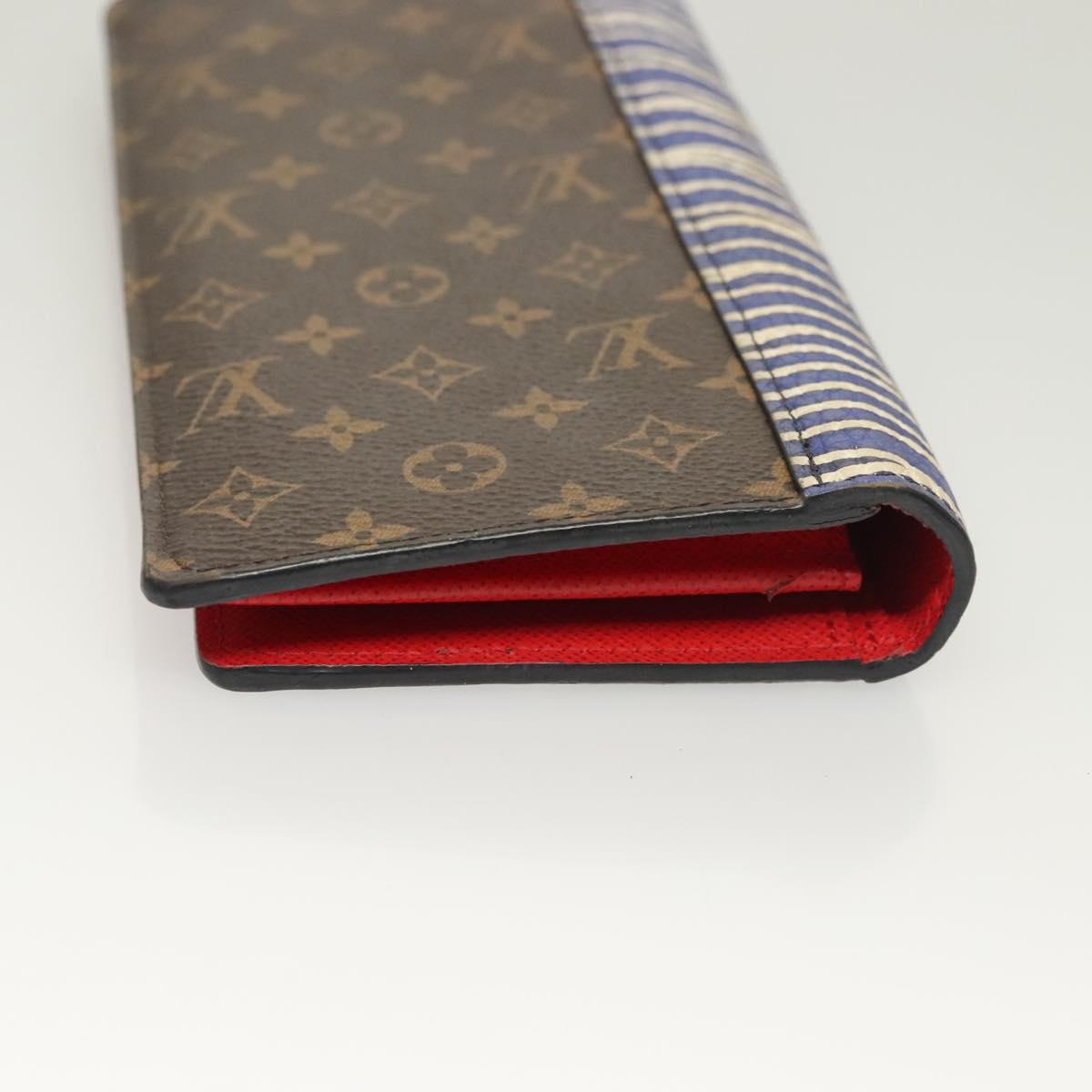 Louis Vuitton Brazza, Brown, Canvas, wallet