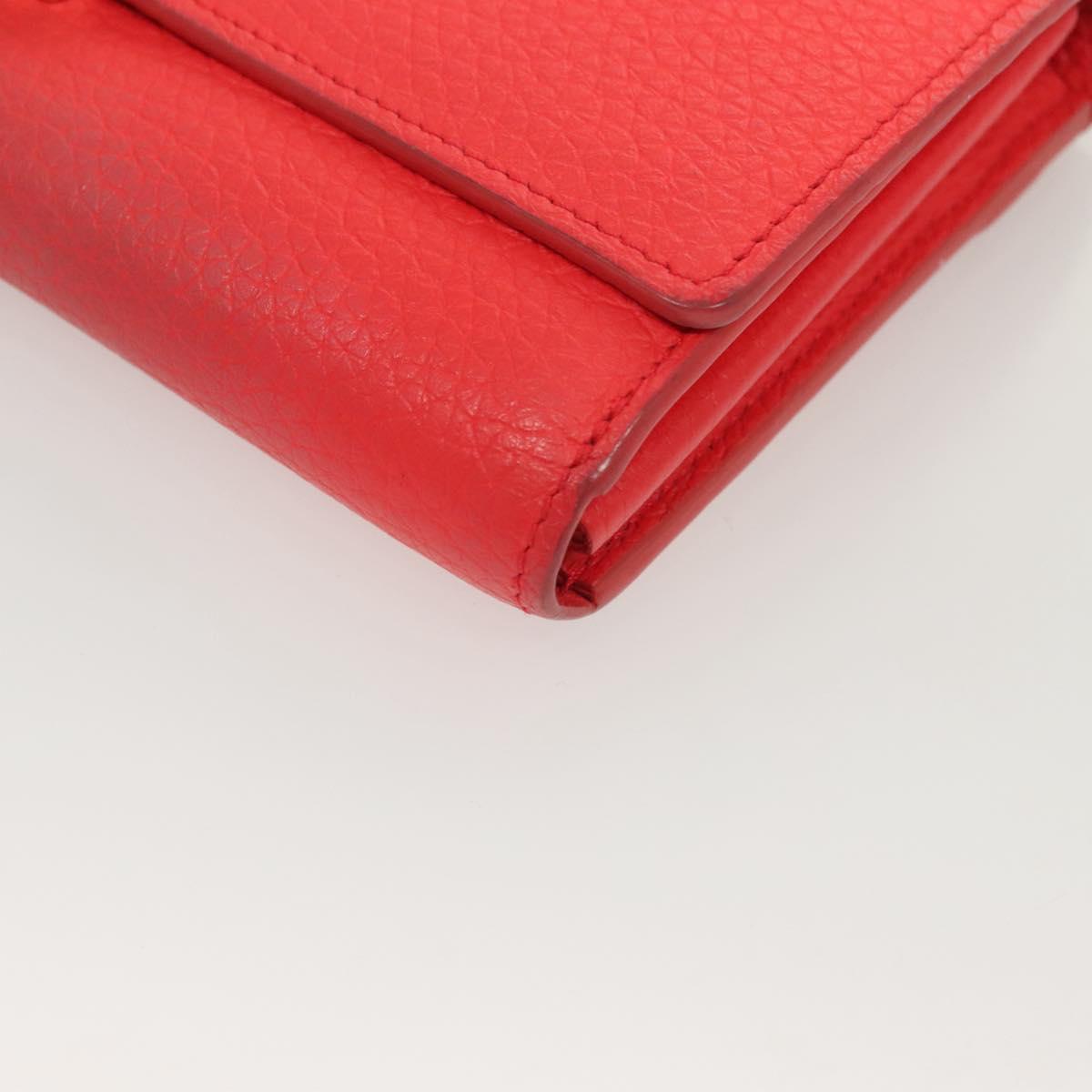 Louis Vuitton Capucines, Red, Leather, wallet