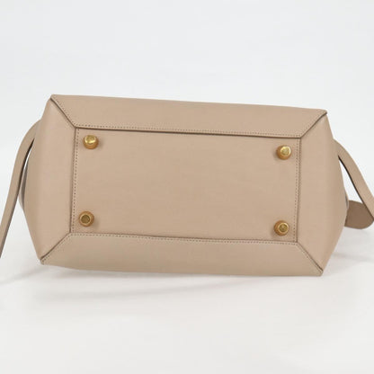 Céline Belt, Beige, Leather, handbag