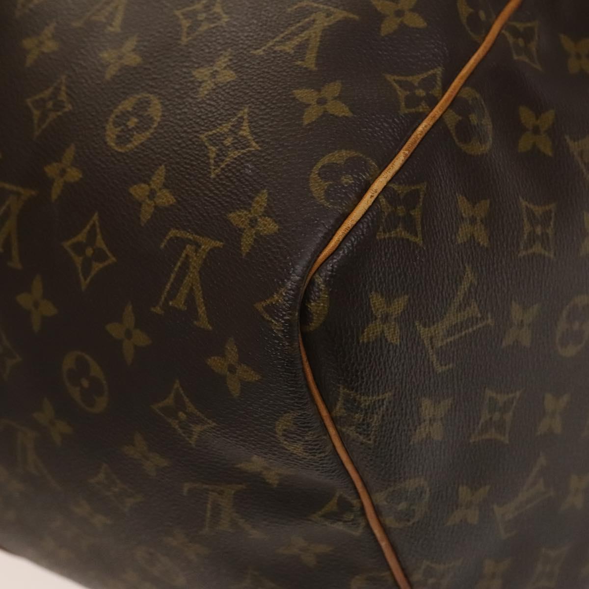Louis Vuitton Keepall 55, Brown, Canvas, travel