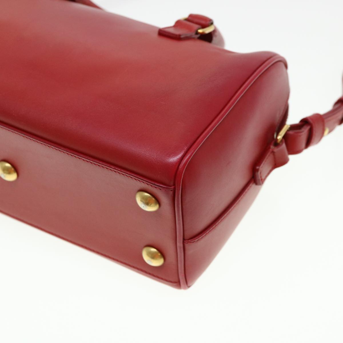 Yves Saint Laurent Duffle, Red, Leather, handbag