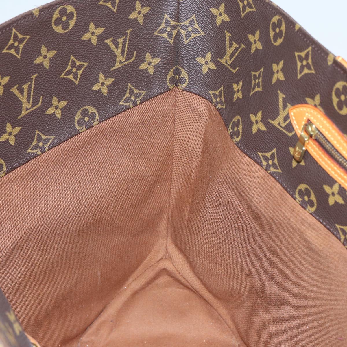 Louis Vuitton Shopping, Brown, Canvas, tote