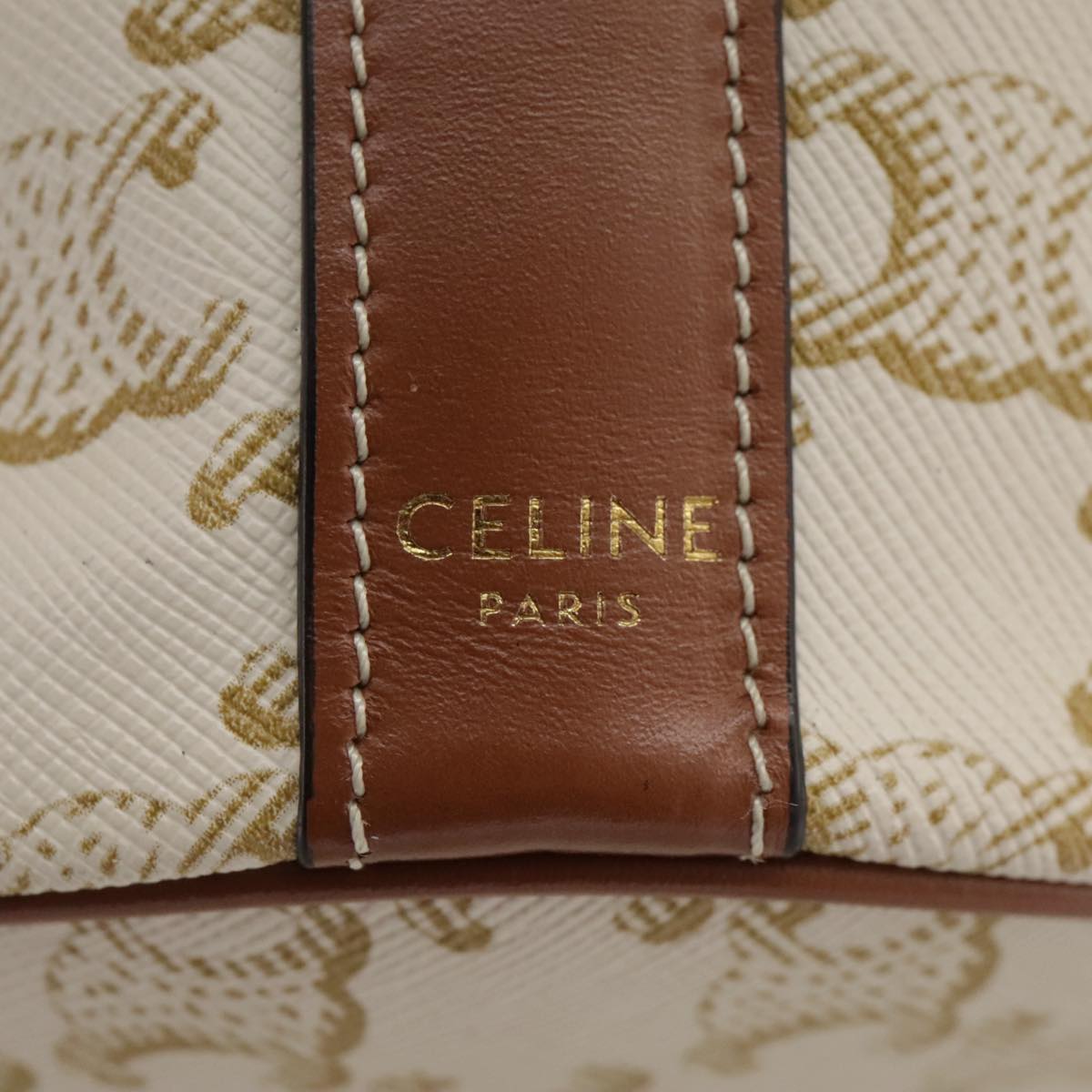 Céline Triomphe, White, Canvas, shoulder