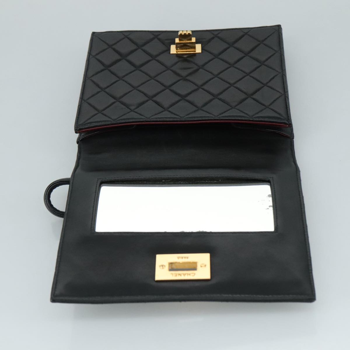 "Chanel 2,55", Black, Leather, shoulder