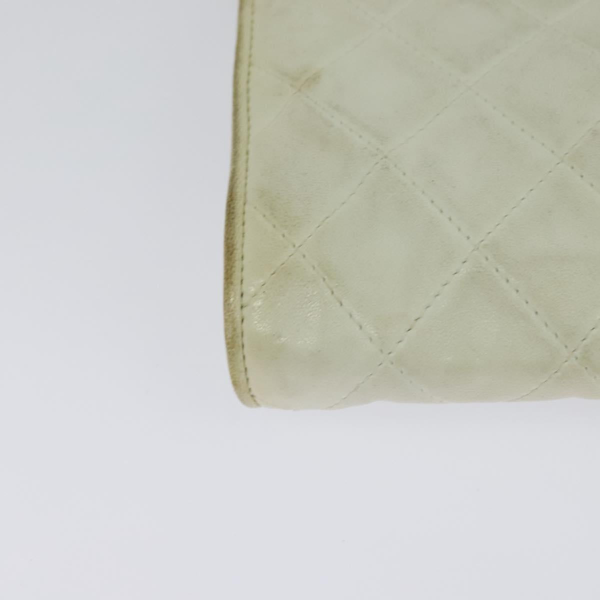 Chanel, White, Leather, shoulder
