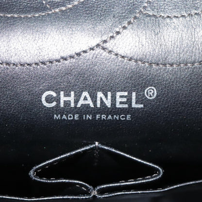 "Chanel 2,55", Silver, Leather, shoulder