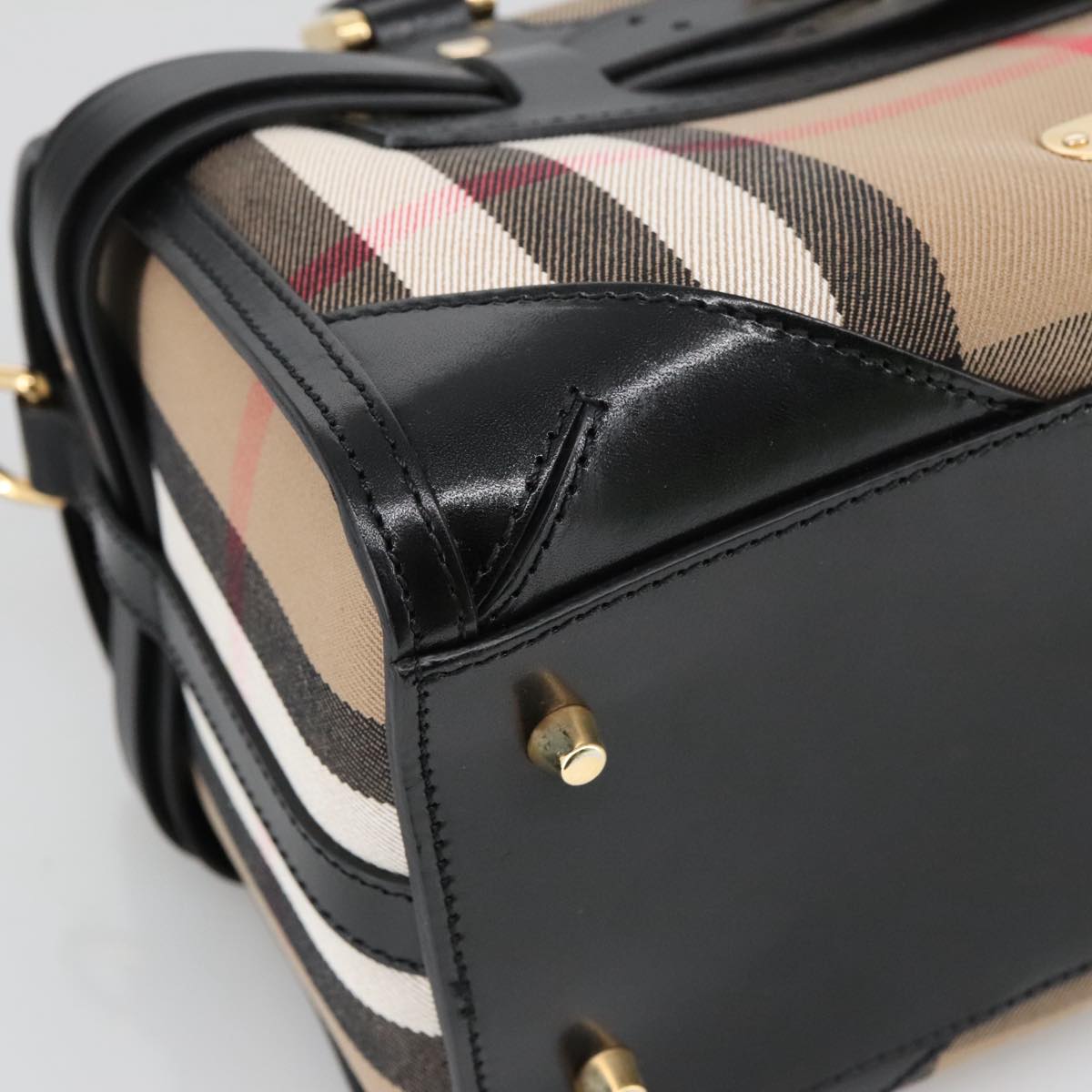 Burberry Nova Check, Beige, Canvas, handbag