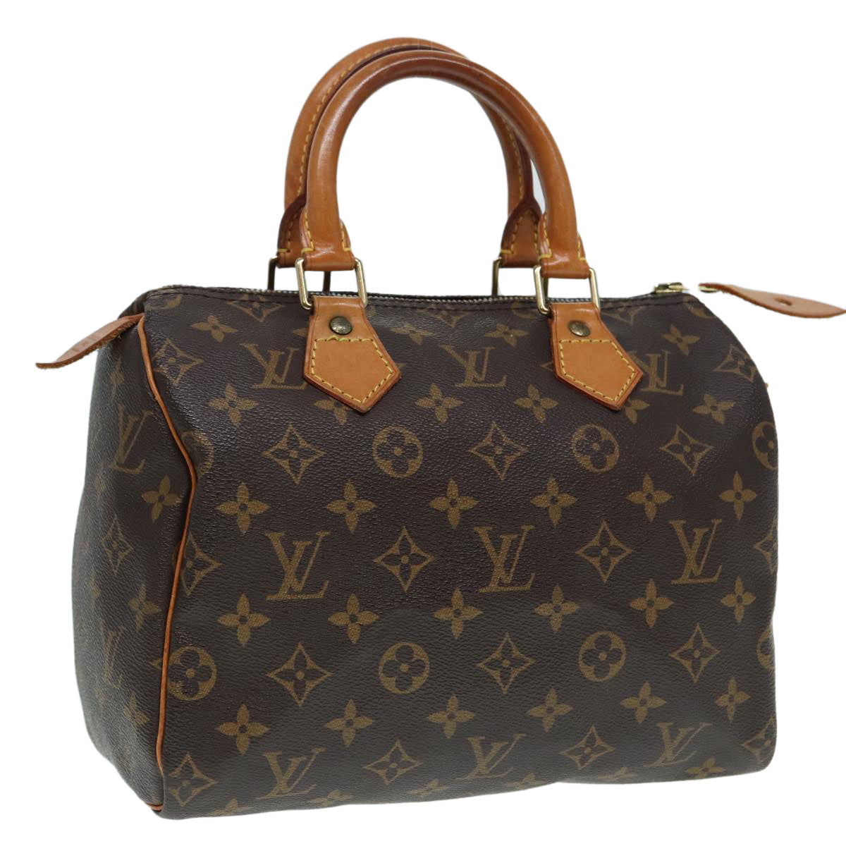 Louis Vuitton Speedy 25, Brown, Canvas, handbag