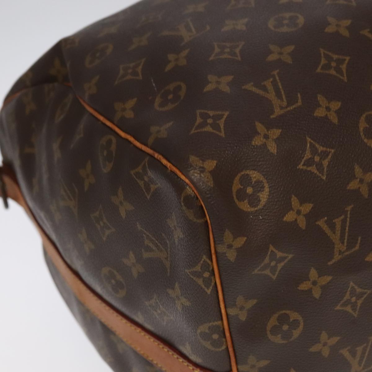 Louis Vuitton Keepall Bandoulière 60, Brown, Canvas, travel