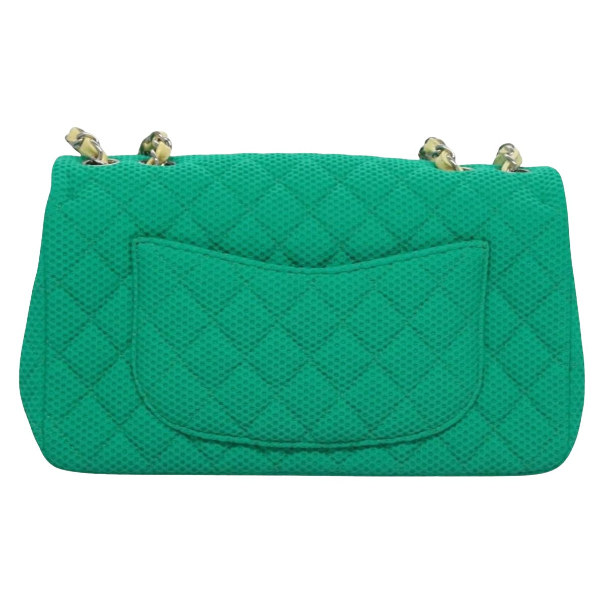 Chanel, Green, Cotton, shoulder