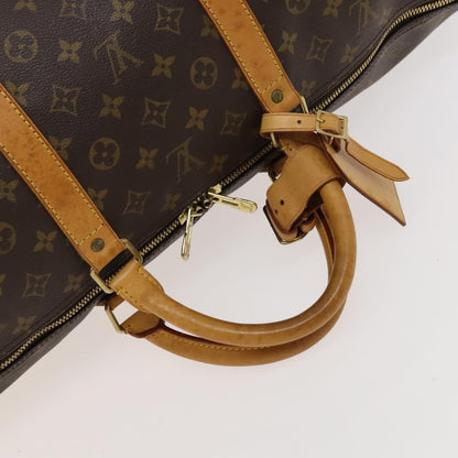 Louis Vuitton Keepall 60, Brown, Canvas, travel