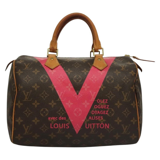 Louis Vuitton Speedy 30, Brown, Canvas, handbag