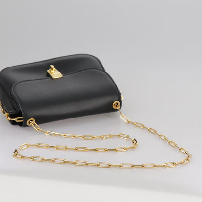 Valentino Garavani, Black, Leather, shoulder