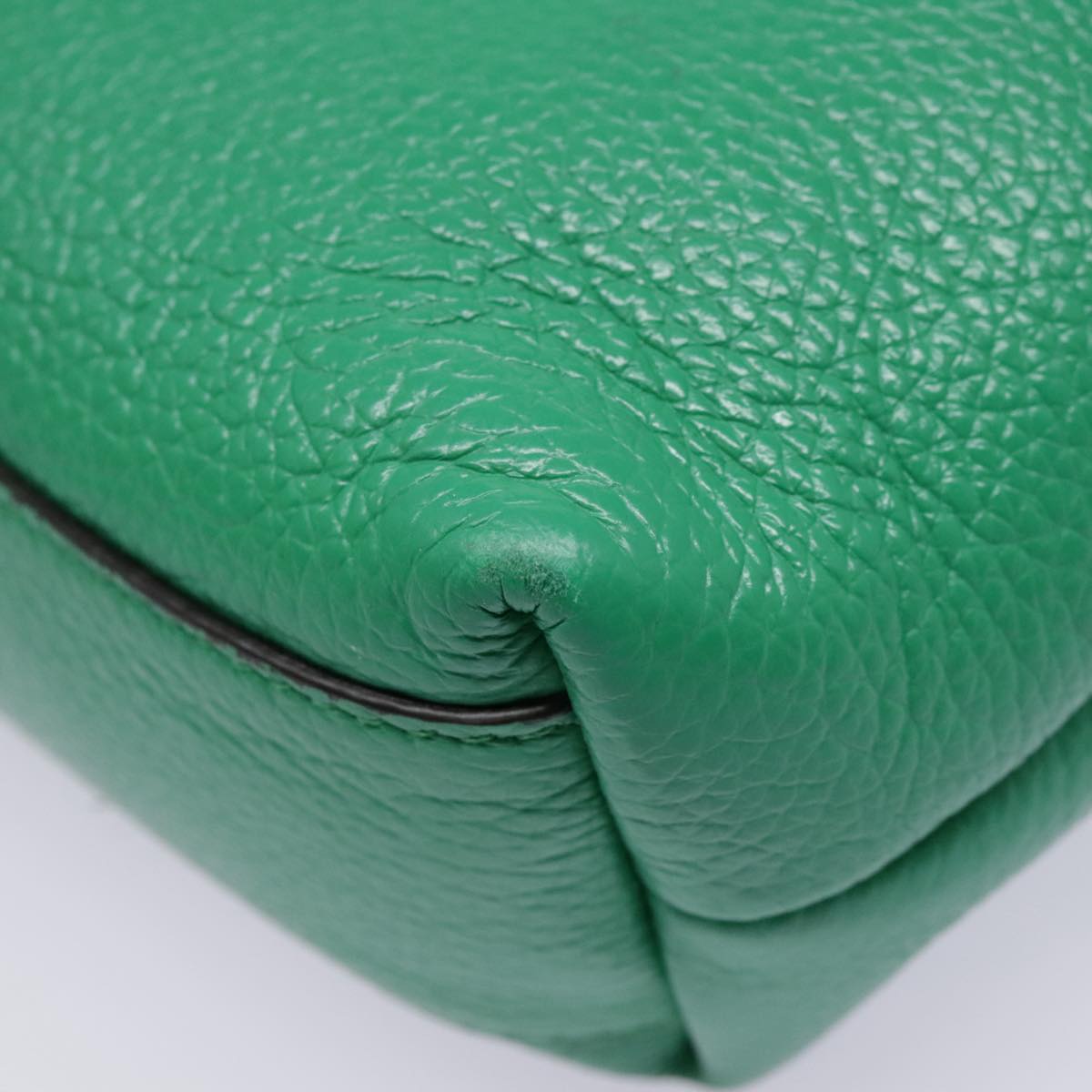 Salvatore Ferragamo Gancini, Green, Leather, handbag