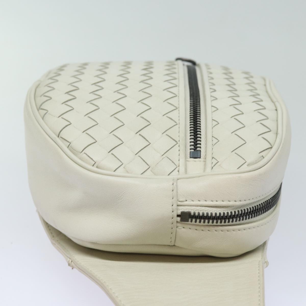 Bottega Veneta Intrecciato, White, Leather, shoulder