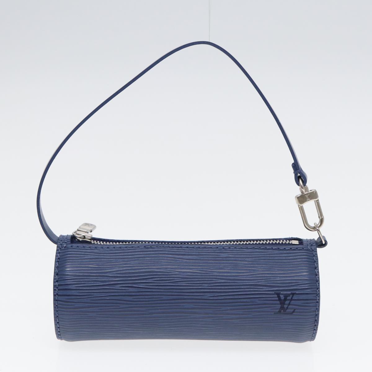 Louis Vuitton Papillon 30, Blue, Leather, handbag