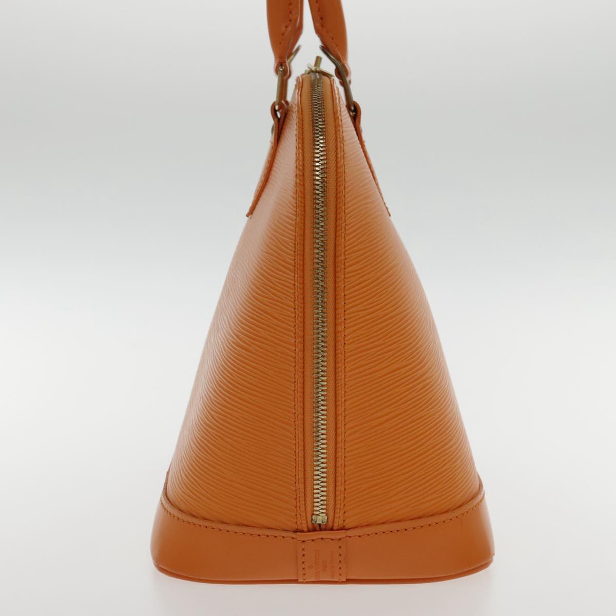 Louis Vuitton Alma, Orange, Leather, handbag