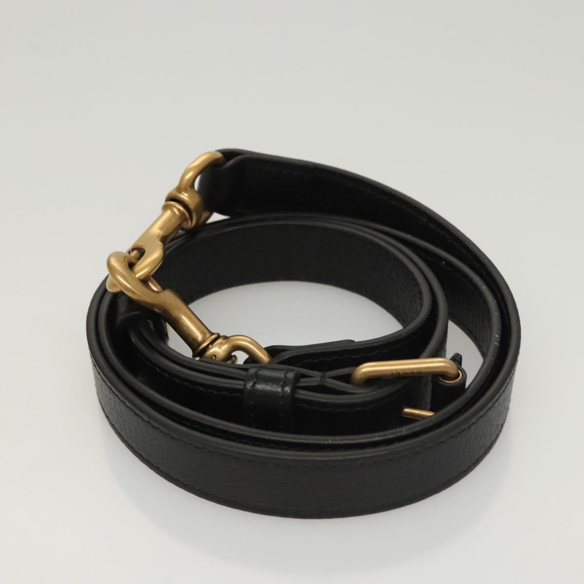 Gucci, Black, Leather, shoulder