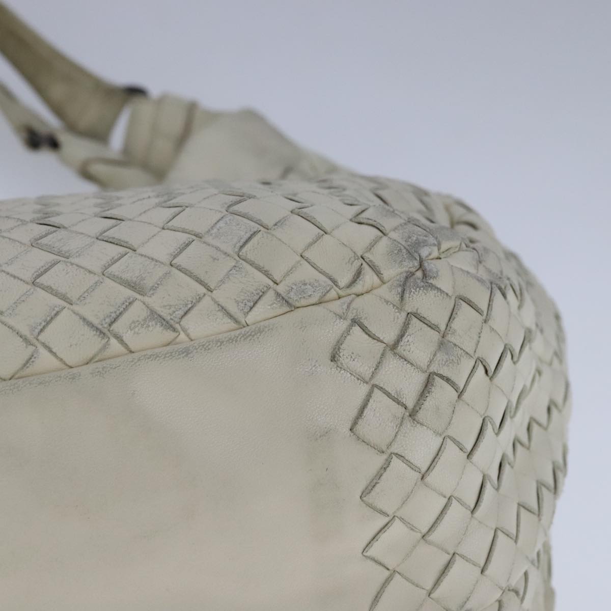 Bottega Veneta Campana, White, Leather, shoulder