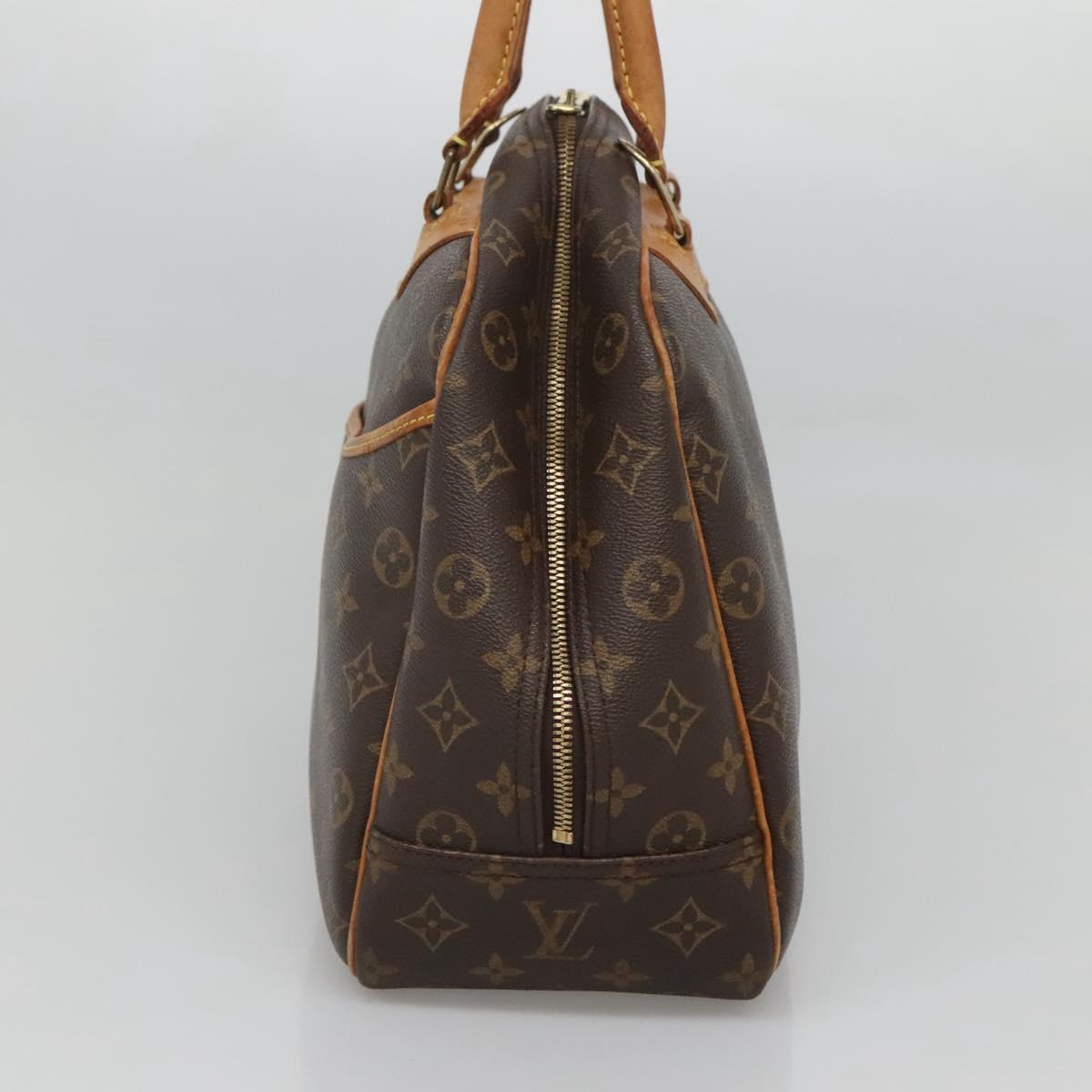 Louis Vuitton Deauville Handbag Monogram Canvas, BROWN, CANVAS, Handbag