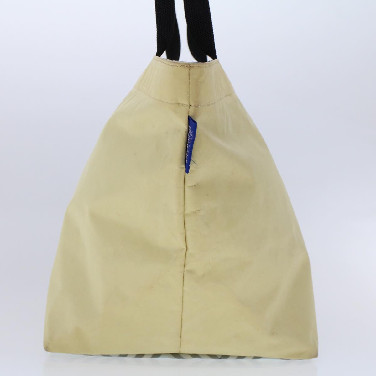 Burberry London Tote Vintage Check Canvas, YELLOW, SYNTHETIC, Handbag