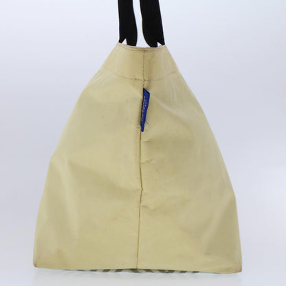 Burberry London Tote Vintage Check Canvas, YELLOW, SYNTHETIC, Handbag