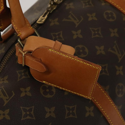 Louis Vuitton Keepall 60, Brown, Canvas, travel