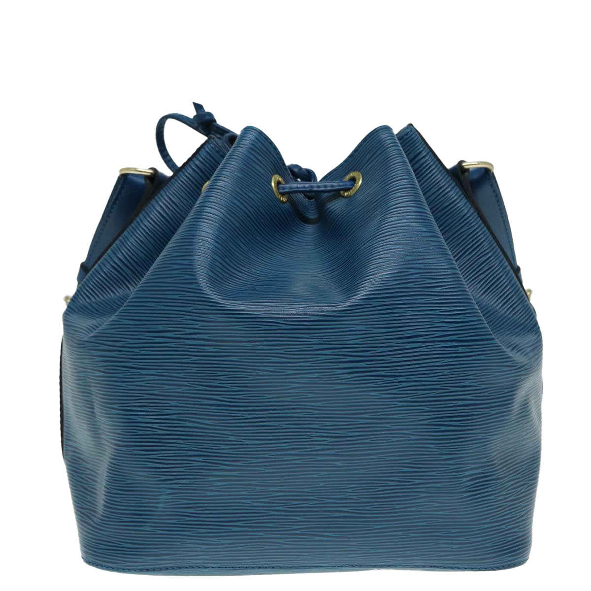 Louis Vuitton Noe, Blue, Leather, shoulder