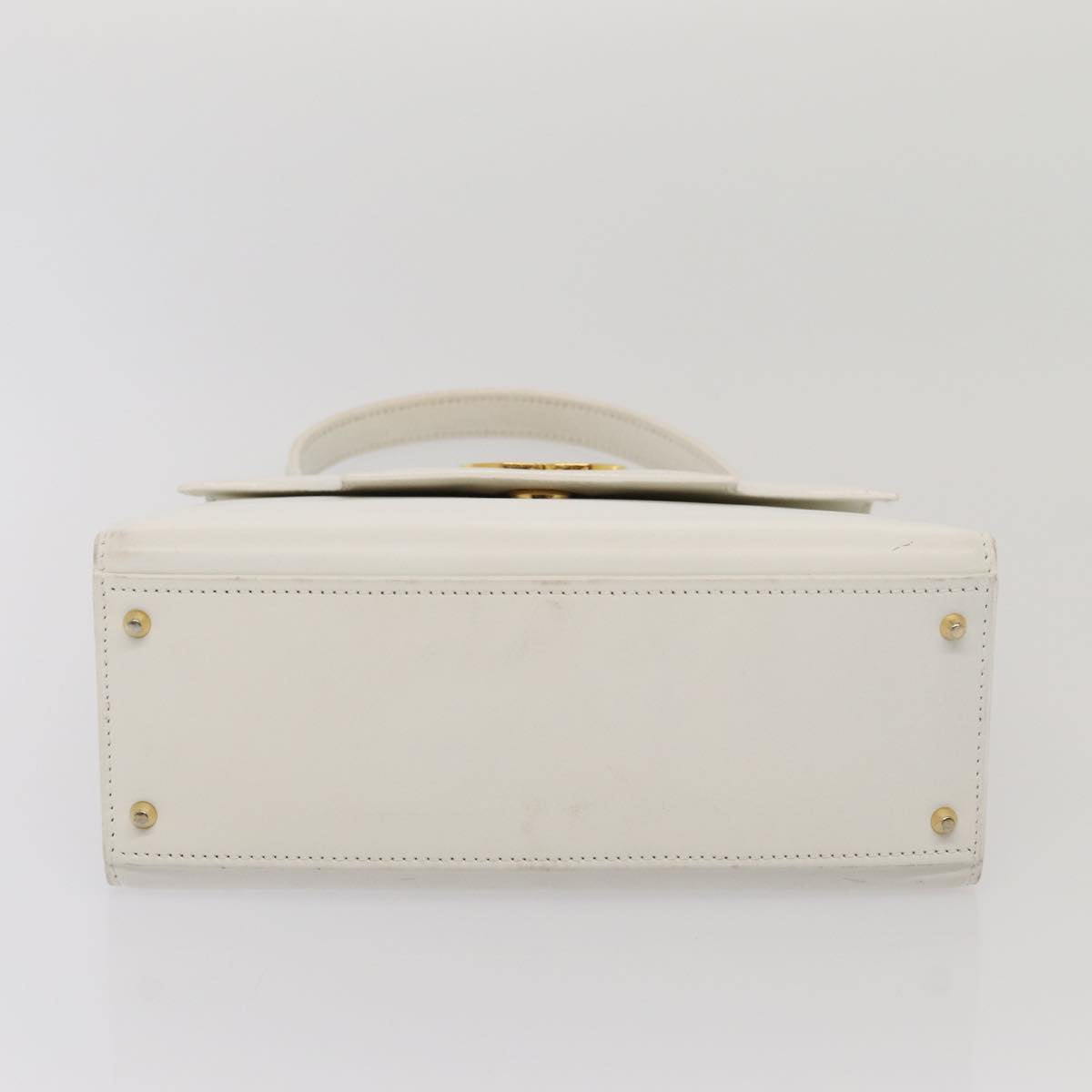 Céline -, White, Leather, handbag