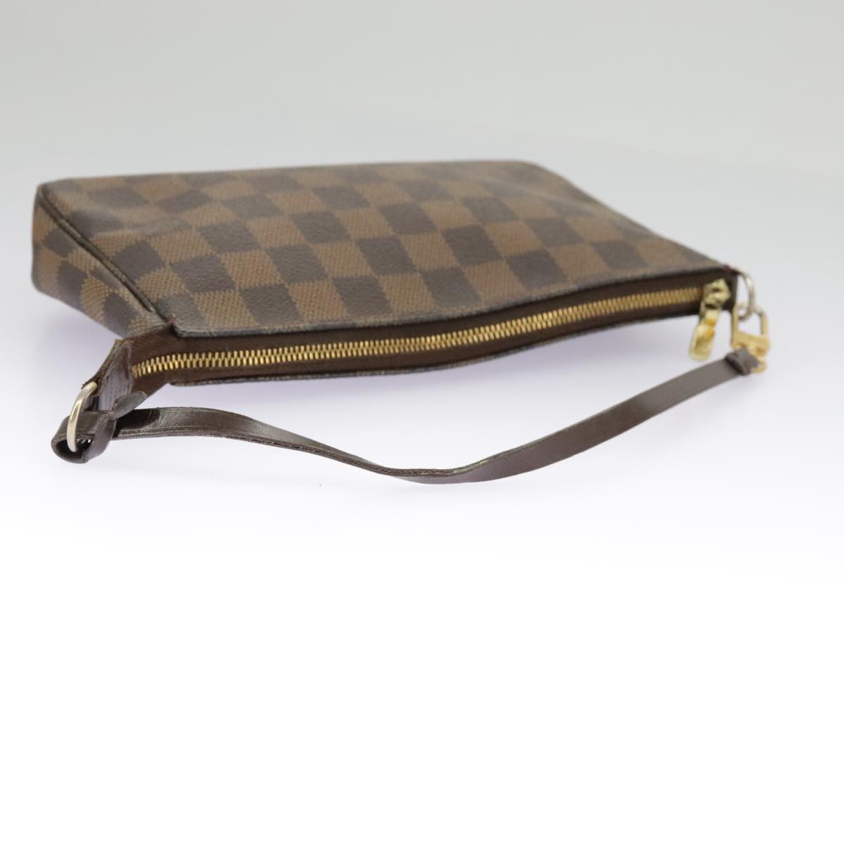 Louis Vuitton Pochette Accessoire, Brown, Canvas, clutch