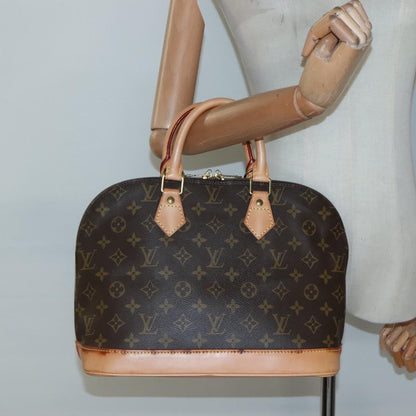 Louis Vuitton Alma, Brown, Canvas, handbag