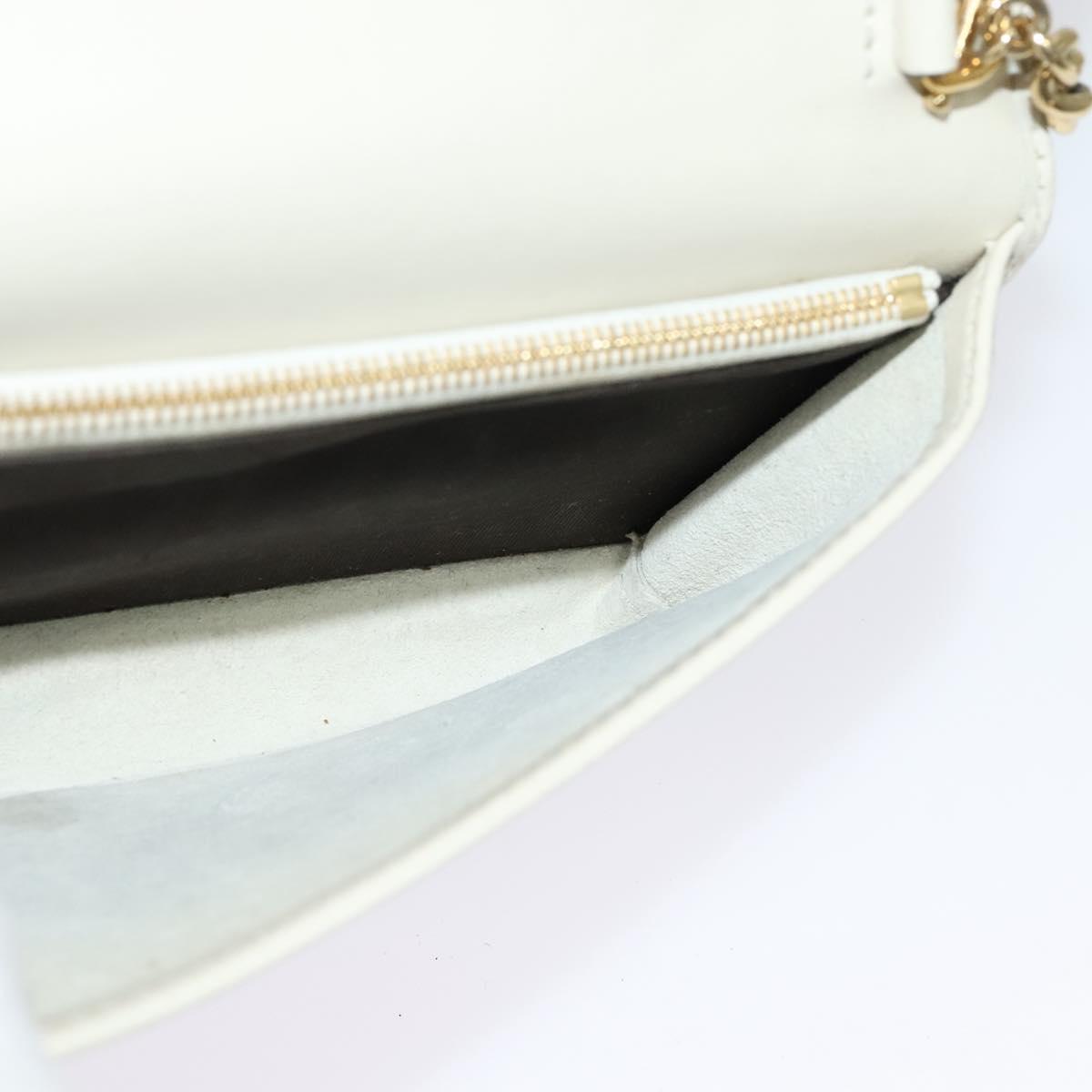Gucci Horsebit, White, Leather, clutch