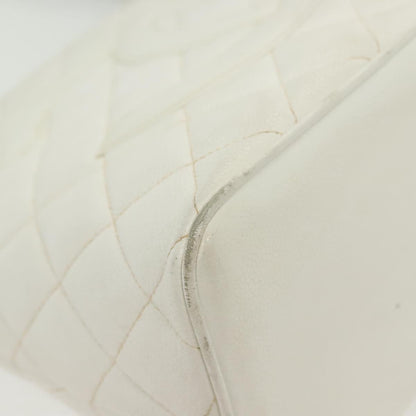 Chanel Medaillon, White, Leather, tote