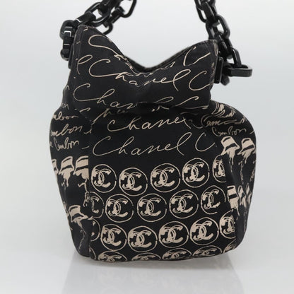 Chanel, Black, Canvas, tote
