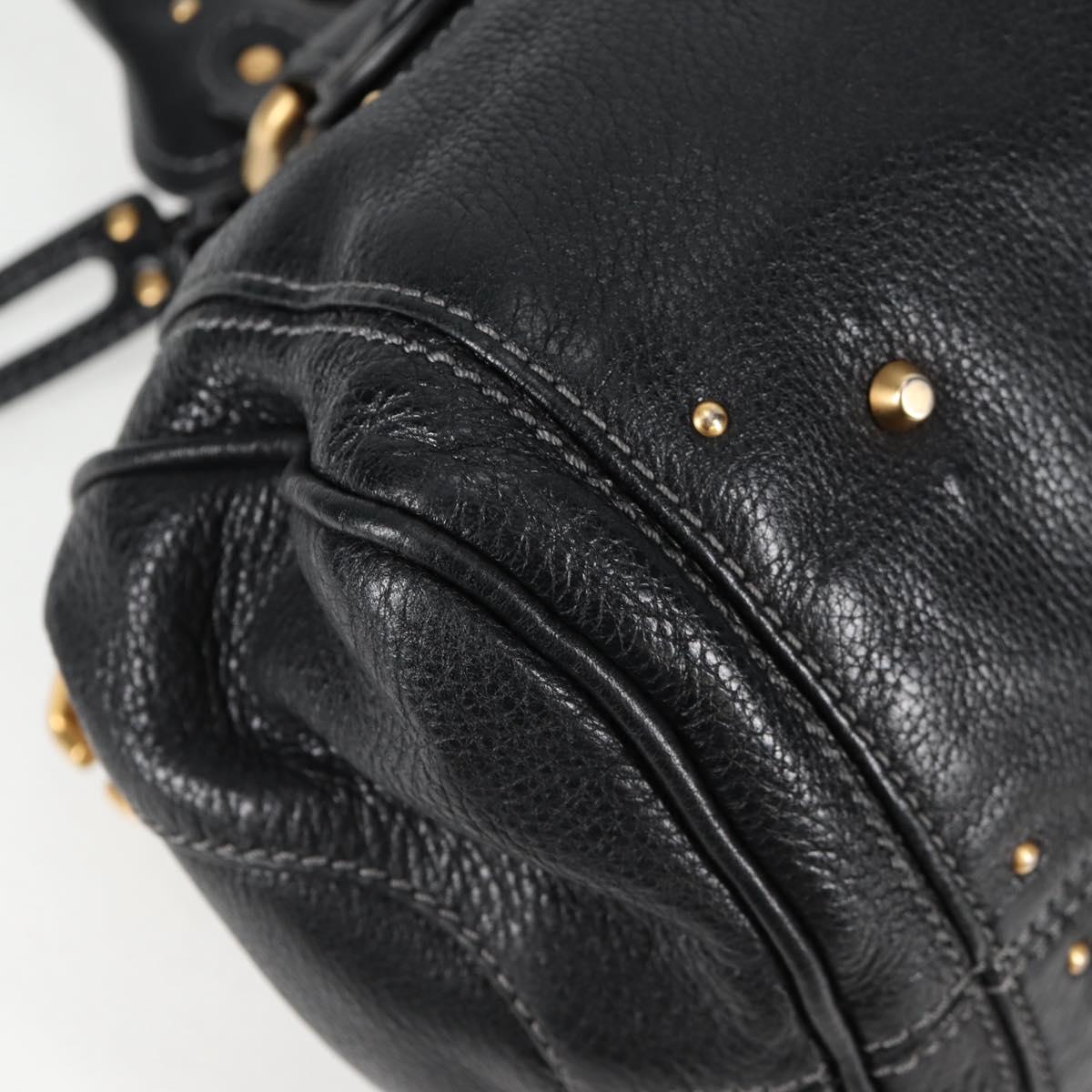Chloé Paddington, Black, Leather, handbag