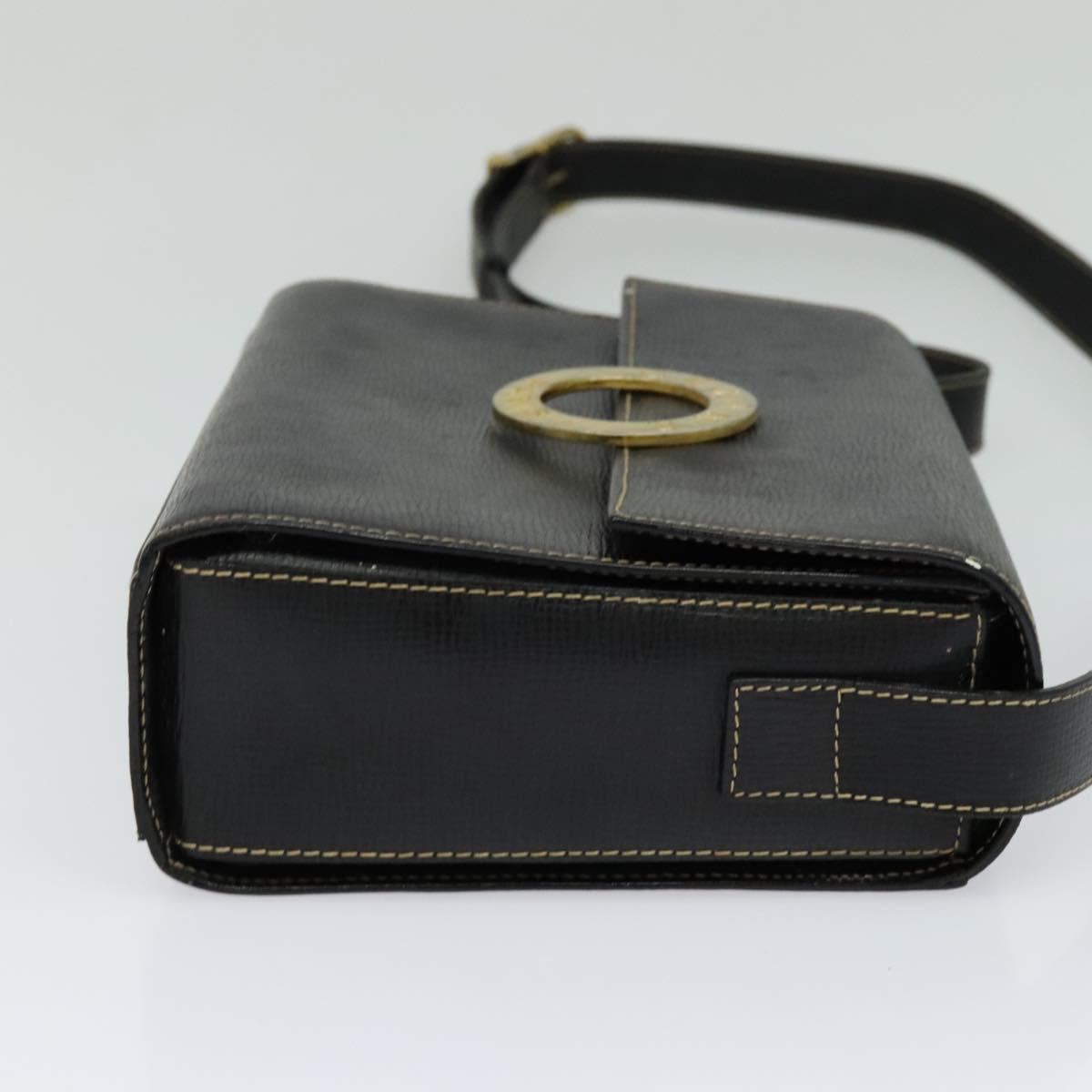 Céline Triomphe Vintage, Black, Leather, shoulder