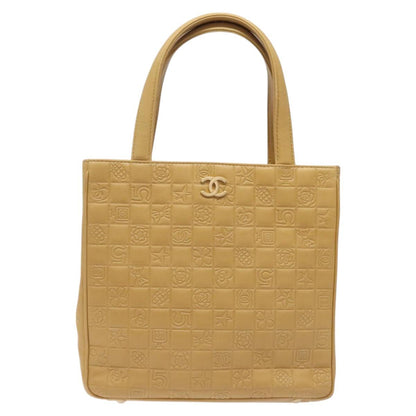 Chanel Chocolate bar, Beige, Leather, handbag