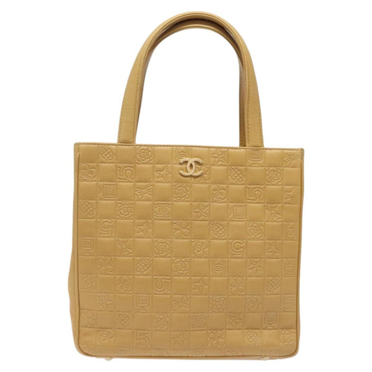 Chanel Chocolate bar, Beige, Leather, handbag