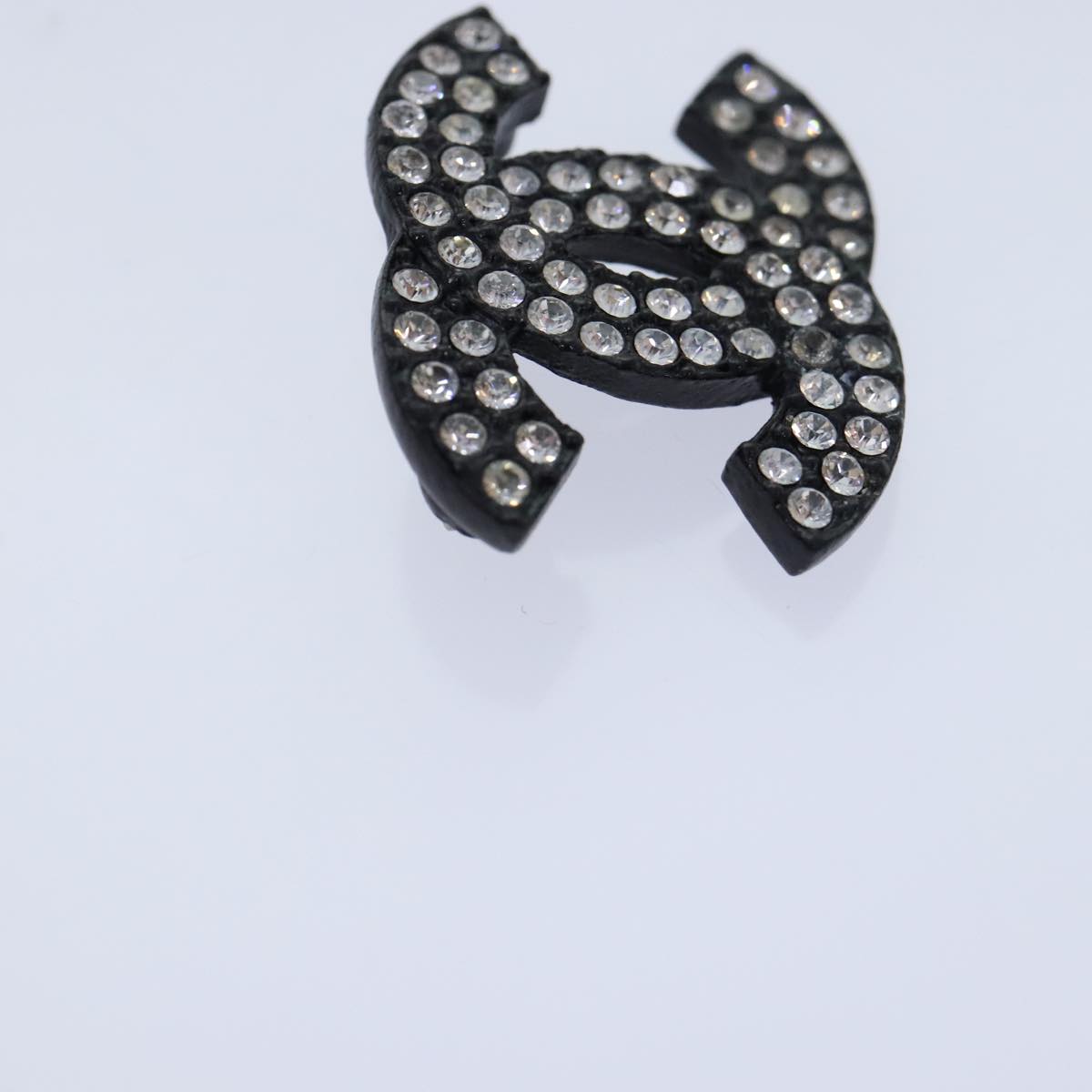 Chanel Coco Mark, Black, Metal, brooch