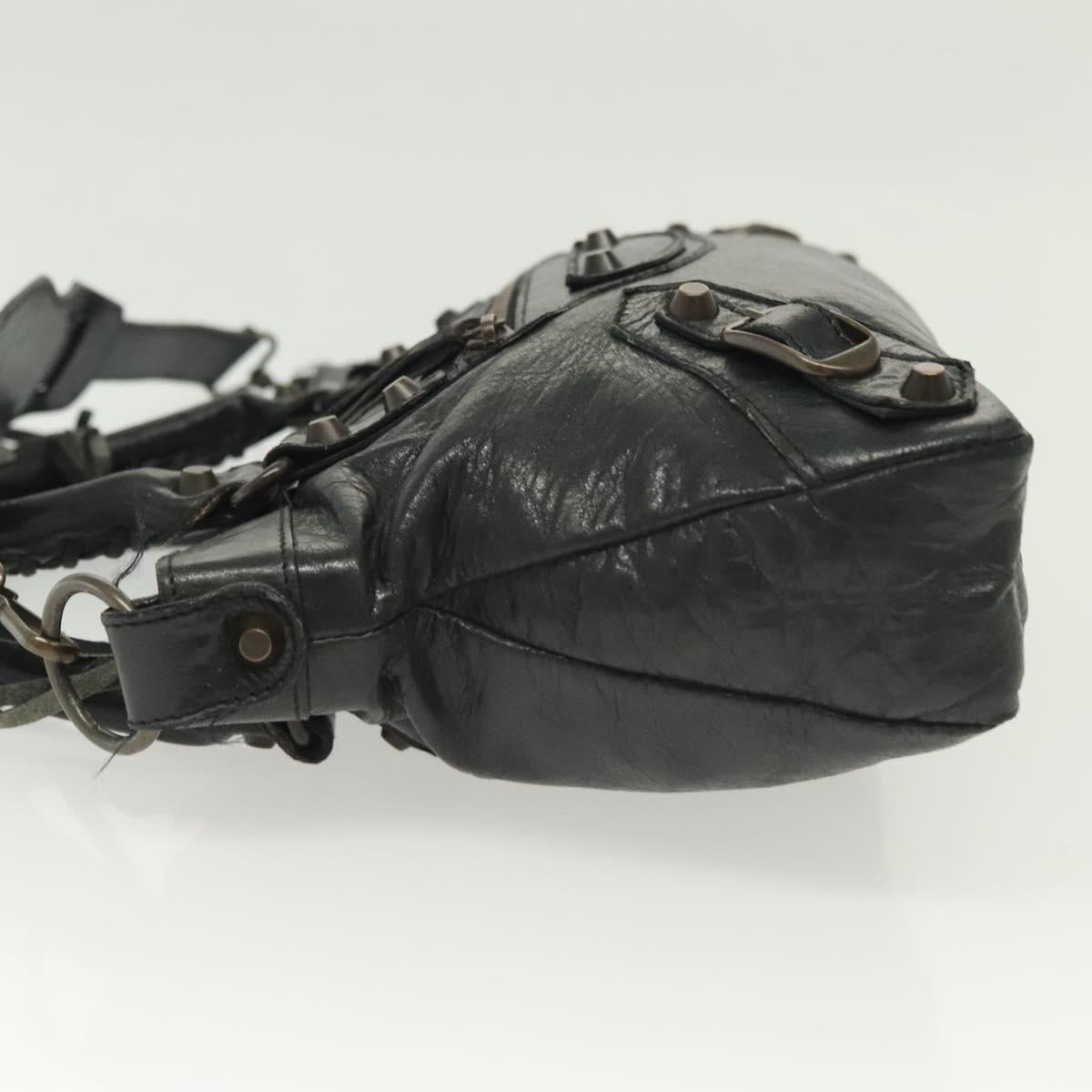 Balenciaga First, Black, Leather, handbag