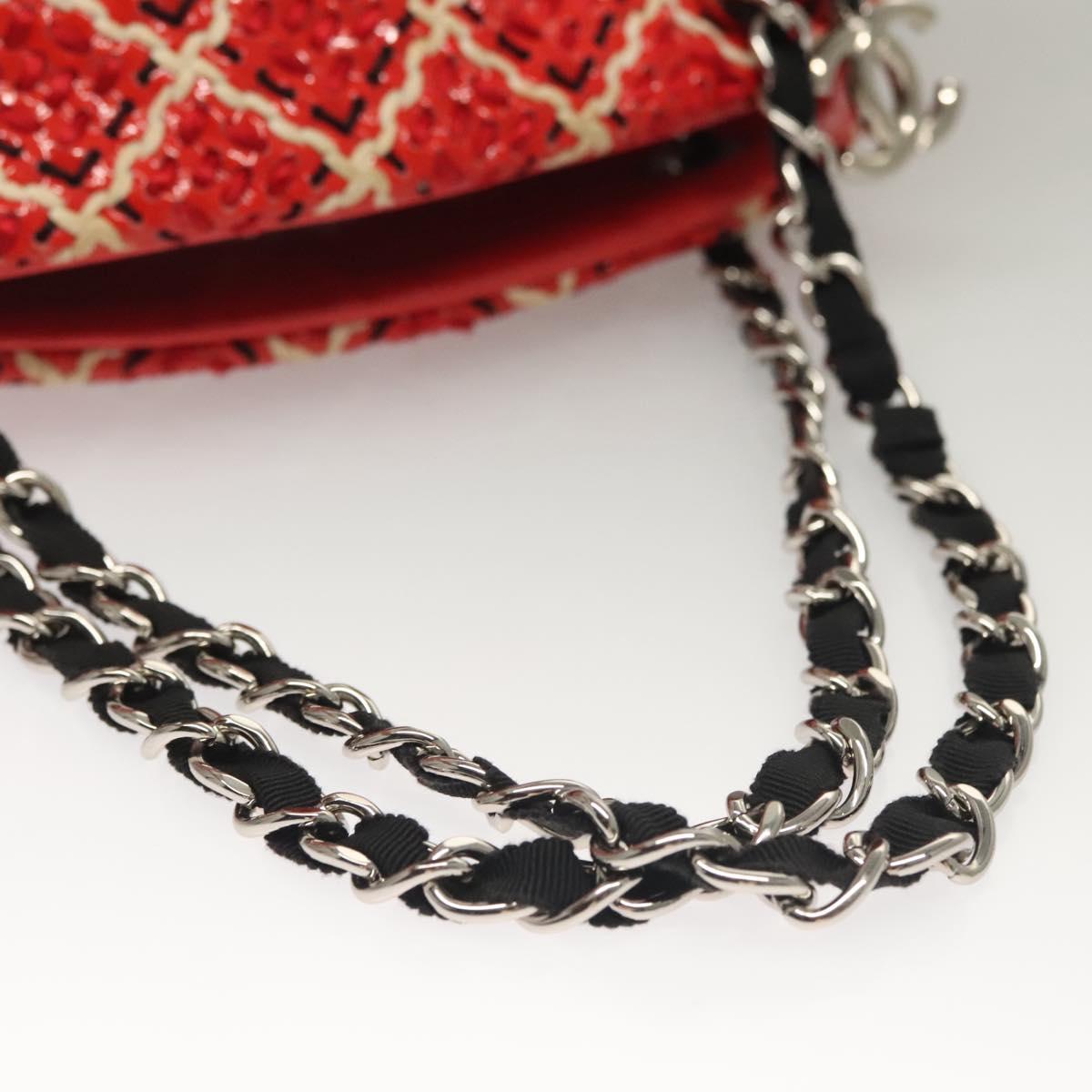 Chanel Mademoiselle, Red, Leather, shoulder
