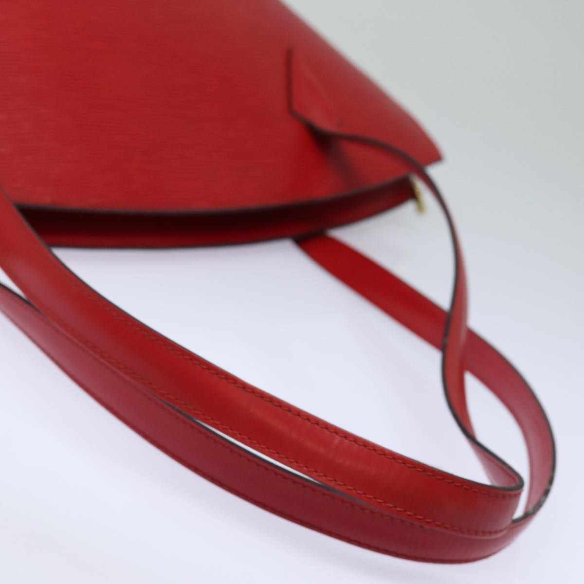 Louis Vuitton Saint Jacques, Red, Leather, shoulder