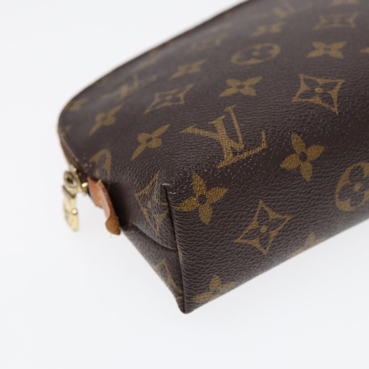 Louis Vuitton Cosmetic Pouch, Brown, Canvas, clutch