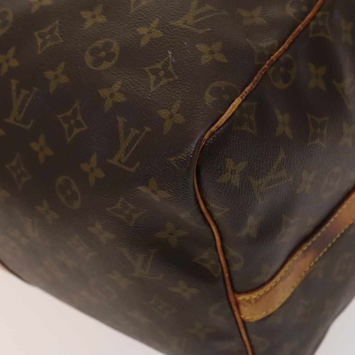 Louis Vuitton Keepall Bandouliere 55, Brown, Canvas, travel