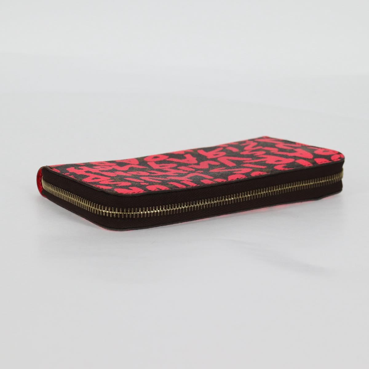 Louis Vuitton Portefeuille zippy, Pink, Canvas, wallet
