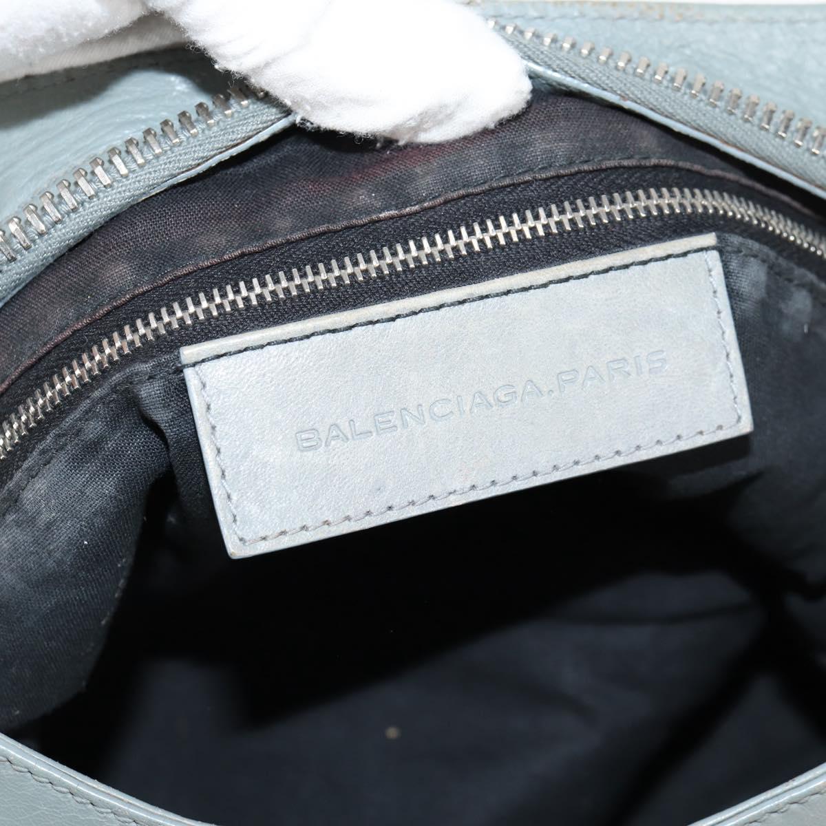 Balenciaga City, GRAY, Leather, handbag