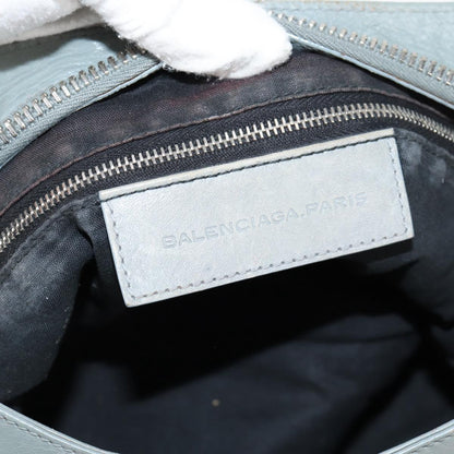 Balenciaga City, GRAY, Leather, handbag