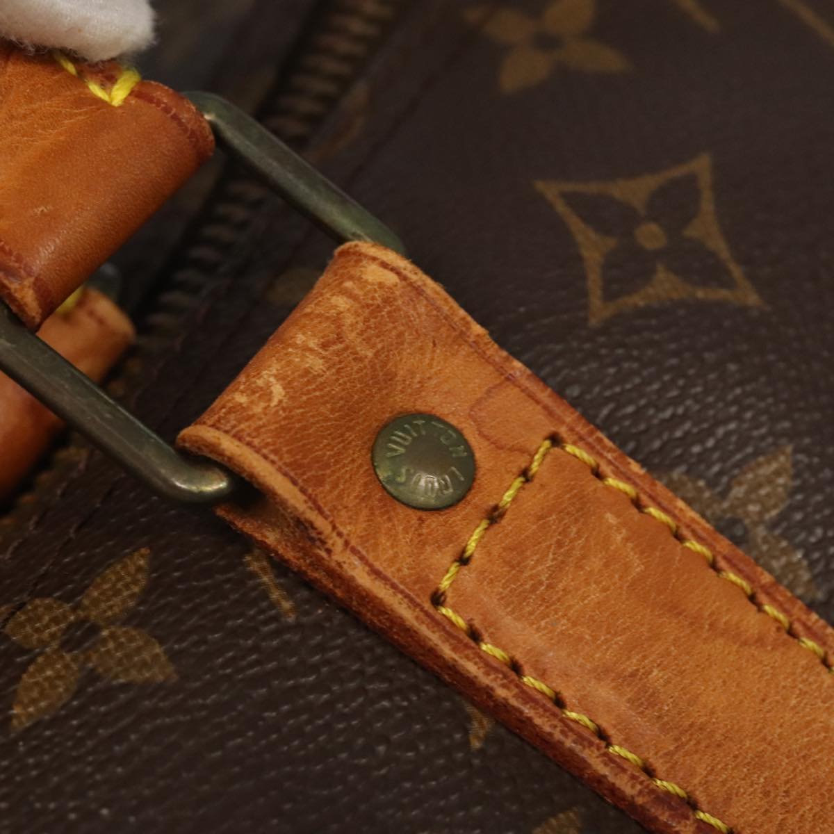 Louis Vuitton Keepall Bandoulière 60, Brown, Canvas, travel